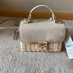 Small rattan crossbody bag